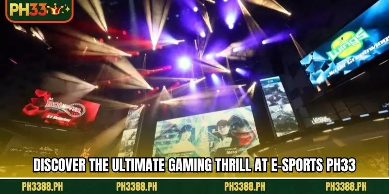 Discover the ultimate gaming thrill at E-sports PH33