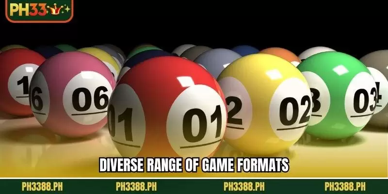Diverse range of game formats