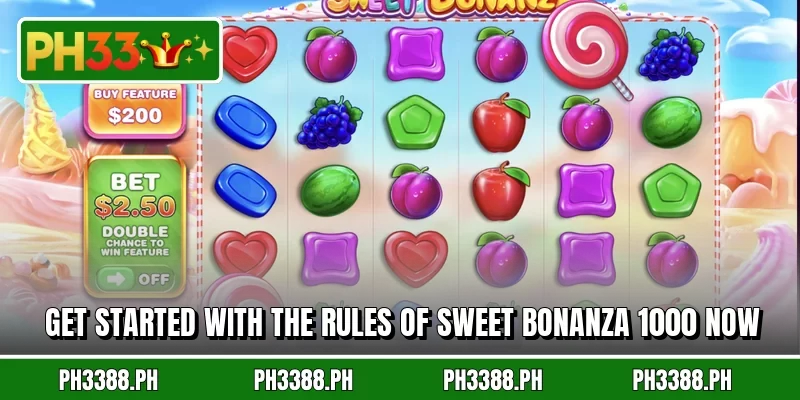 Get started with the rules of Sweet Bonanza 1000 now