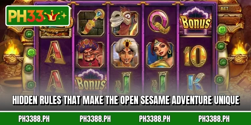 Hidden rules that make the Open Sesame adventure unique