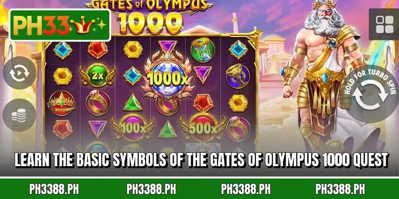 Learn the basic symbols of the Gates of Olympus 1000 quest