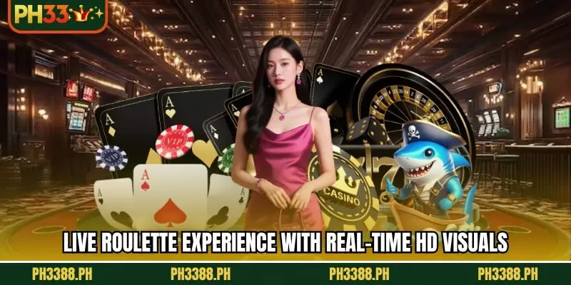 Live roulette experience with real-time HD visuals