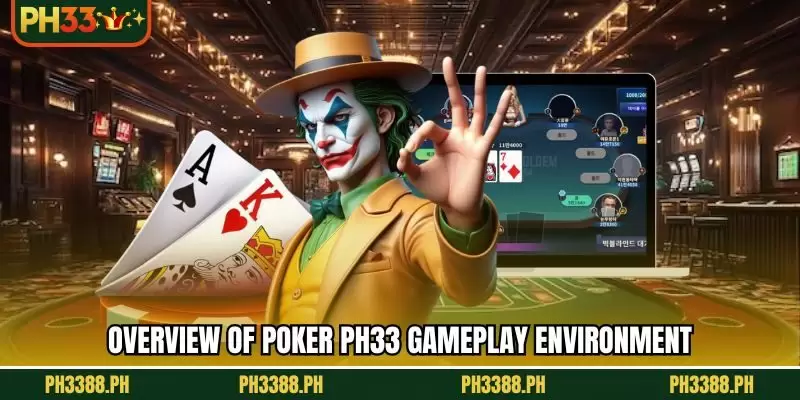 Overview of Poker PH33 gameplay environment