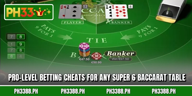 Pro-level betting cheats for any Super 6 Baccarat table