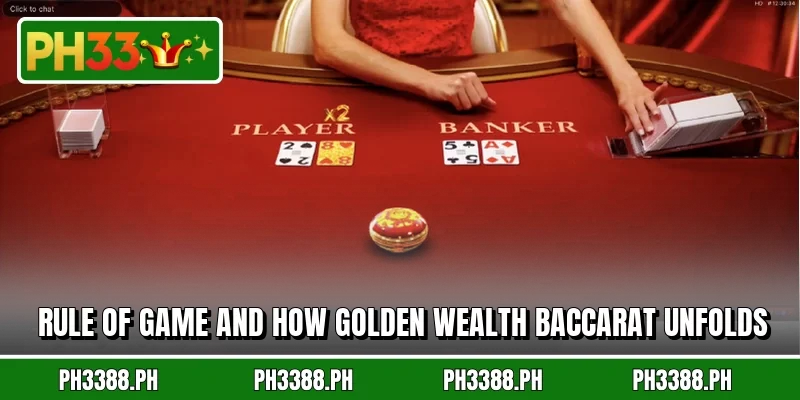 Rule of game and how Golden Wealth Baccarat unfolds