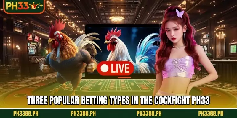 Three popular betting types in the cockfight PH33