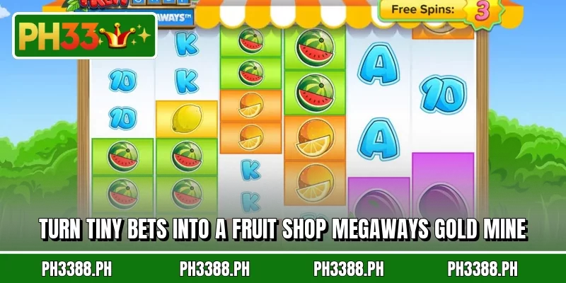 Turn tiny bets into a Fruit Shop Megaways gold mine