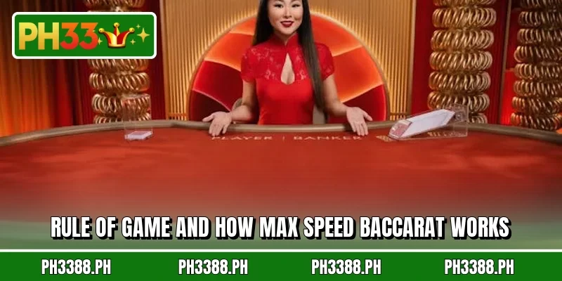 Rule of game and how Max Speed Baccarat works