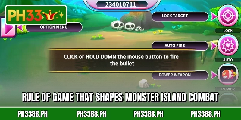 Rule of game that shapes Monster Island combat